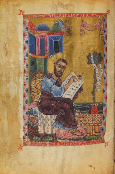 Portrait of Mark in a Gospel According to the Four Evangelists by Unbekannt Unbekannt